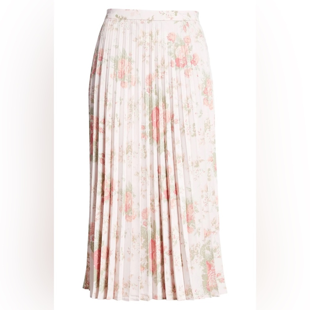 Rachel Parcell Pink Floral A-Line Skirt